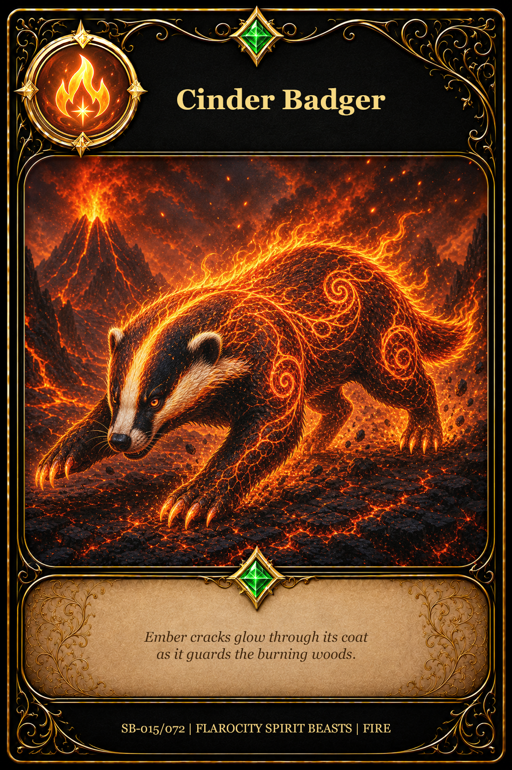 SB-015/072 Cinder Badger