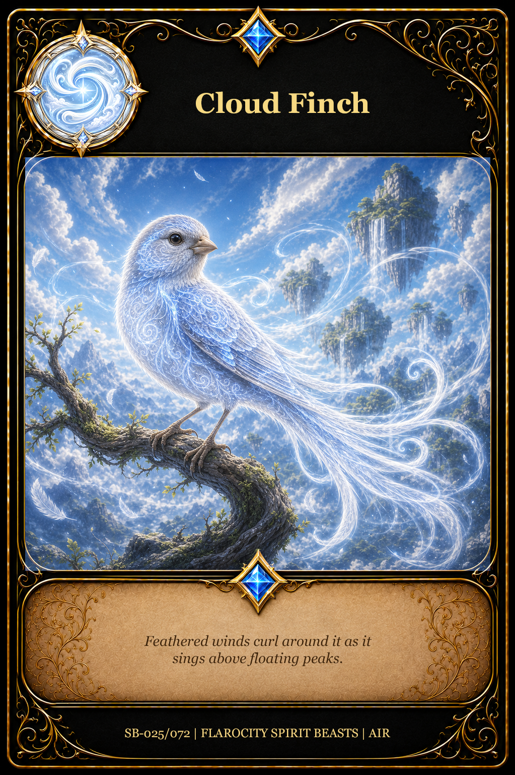SB-025/072 Cloud Finch
