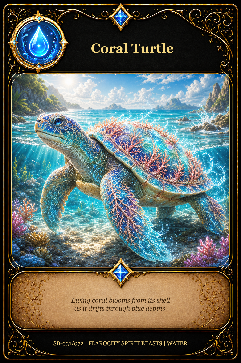 SB-031/072 Coral Turtle