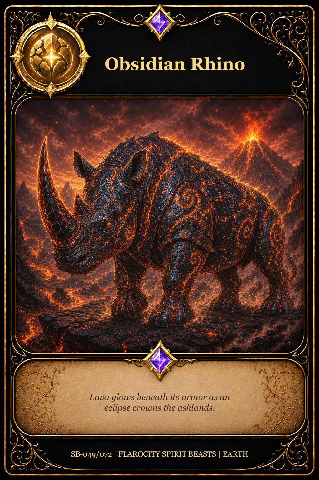SB-049/072 Obsidian Rhino