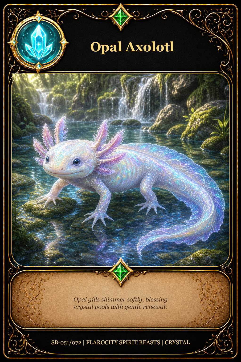 SB-051/072 Opal Axolotl