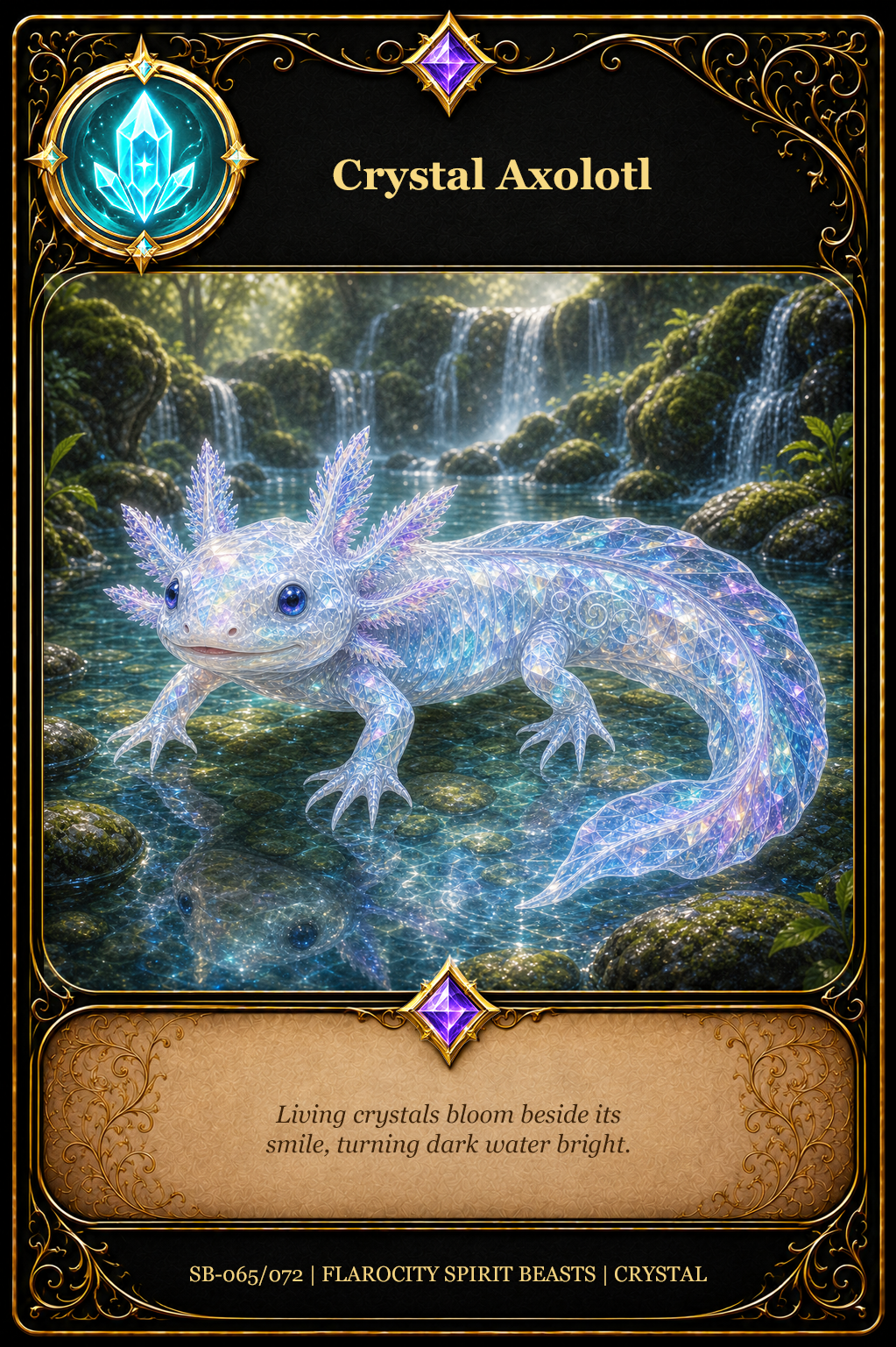 SB-065/072 Crystal Axolotl